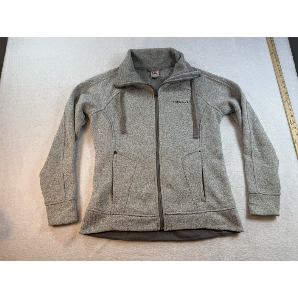 Avalanche Gray Full Zip Funnel Neck Jacket, Size‎ Medium